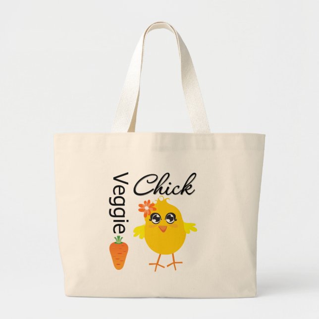 Bolsa Tote Grande Pintinho Veggie (Frente)