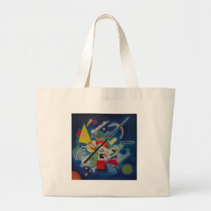 Bolsa Tote Grande Pintura azul de Kandinsky