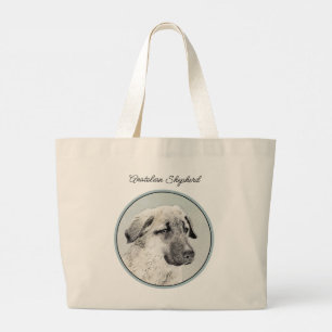 Bolsa Tote Grande Pintura de Pastor Anatólio Fawn Arte Original de C