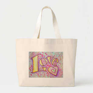Bolsa Tote Grande Pintura do Amor
