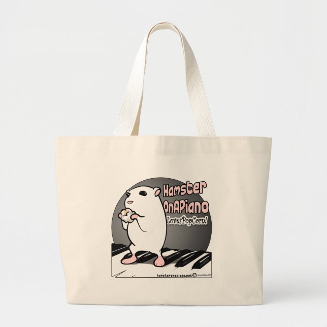Bolsa Tote Grande Pipoca dos amores! (Frente)