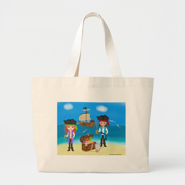 Bolsa Tote Grande Piratas do Hinterland Booty Bag (Frente)