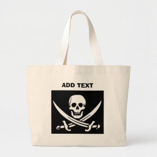 Bolsa Tote Grande Pirate Skull and Swords