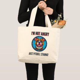 Bolsa Tote Grande pitbull-porcino