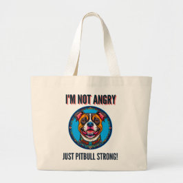 Bolsa Tote Grande pitbull-porcino