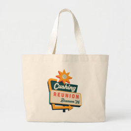 Bolsa Tote Grande Placa de Beira de Estrada da Reunião de Cushing