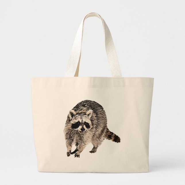 Bolsa Tote Grande Planície do Racoon (Frente)