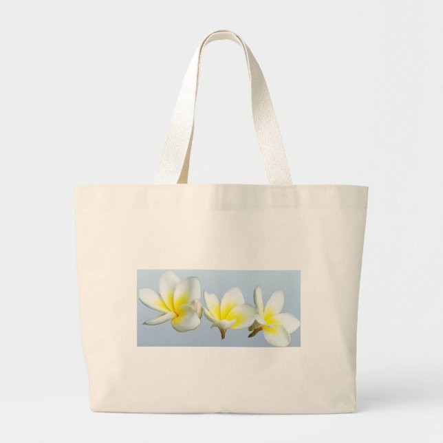 Bolsa Tote Grande Plumeria doce (Frente)
