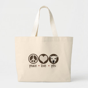 Bolsa Tote Grande Poços do amor da paz