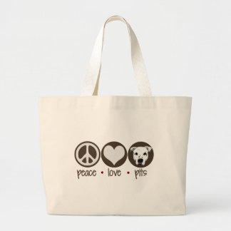 Bolsa Tote Grande Poços do amor da paz