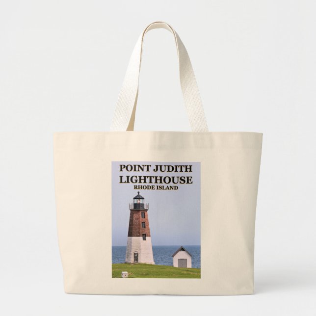 Bolsa Tote Grande Point Judith Lighthouse, Rhode Island Tote Bag (Frente)