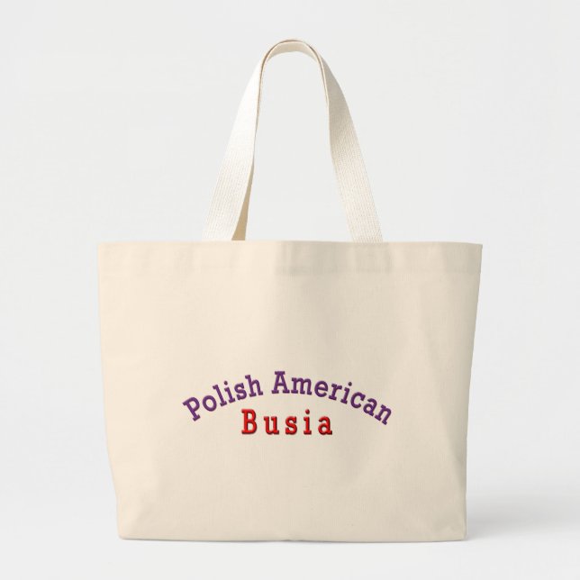 Bolsa Tote Grande Polonês Americano Busia (Frente)