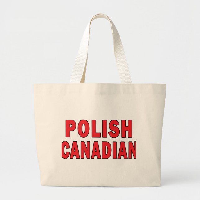 Bolsa Tote Grande Polonês canadiano (Frente)