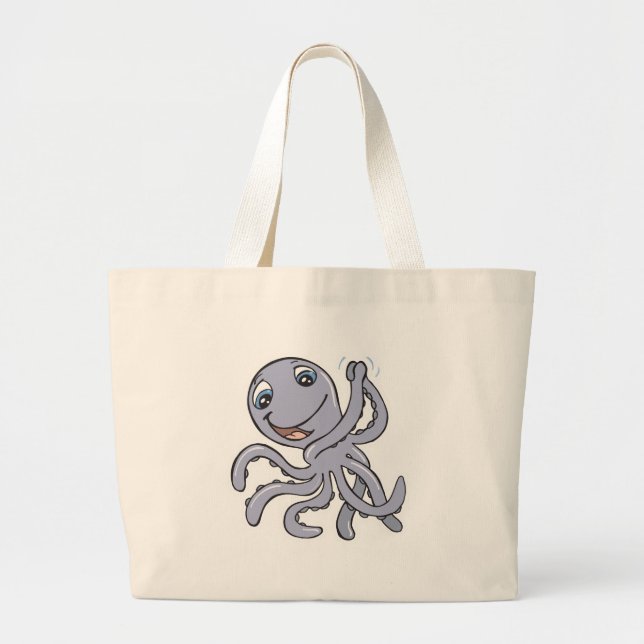 Bolsa Tote Grande polvo de aplausos fofo (Frente)