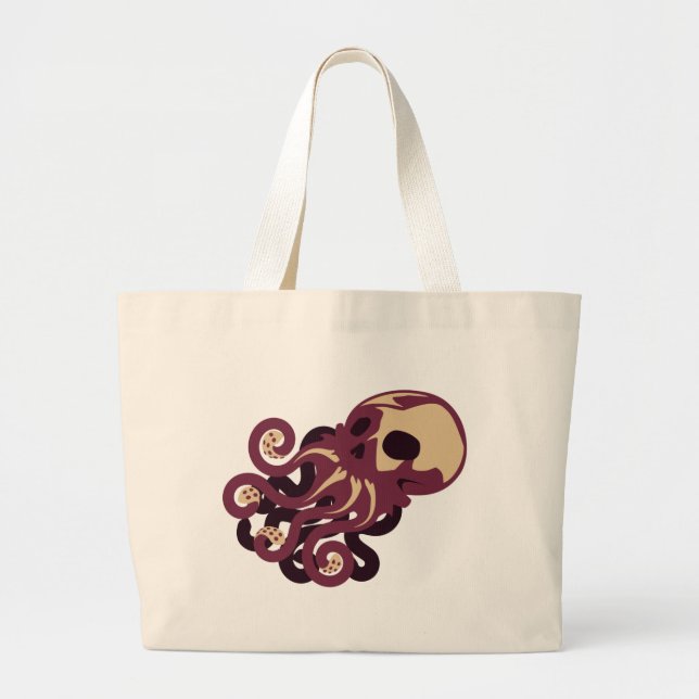 Bolsa Tote Grande Polvo do crânio (Frente)