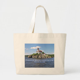 Bolsa Tote Grande Pomham Rocks Lighthouse, Rhode Island