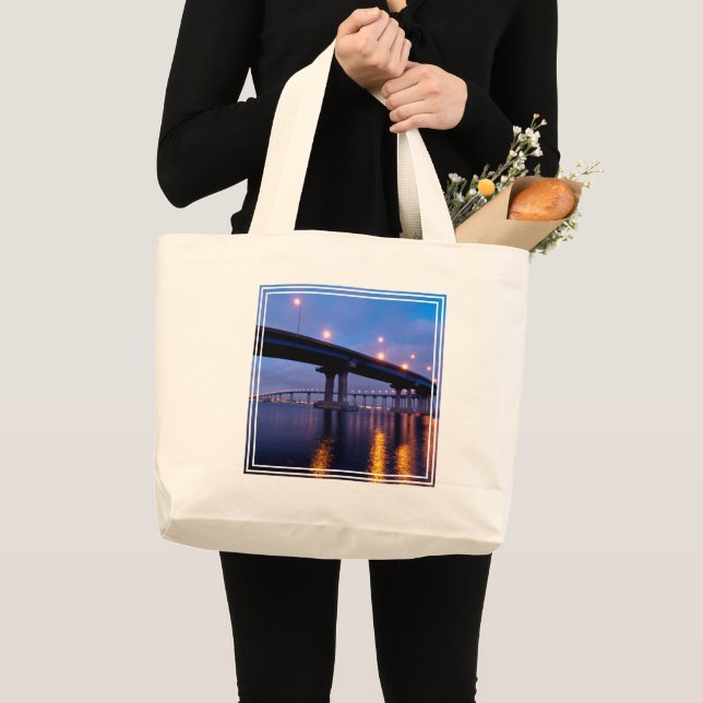 Bolsa Tote Grande Ponte Coronado em Dusk (Frente (produto))