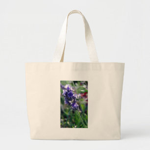 Bolsa Tote Grande Ponto roxo da flor