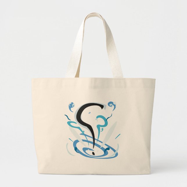 Bolsa Tote Grande Pontuação da pergunta (Frente)