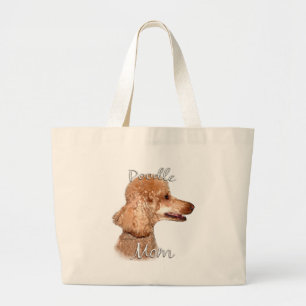 Bolsa Tote Grande Poodle (damasco) Mãe 2