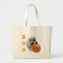 Bolsa Tote Grande Poodle (Revestido Branco)