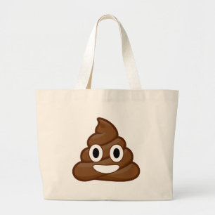 Bolsa Tote Grande poop emoji