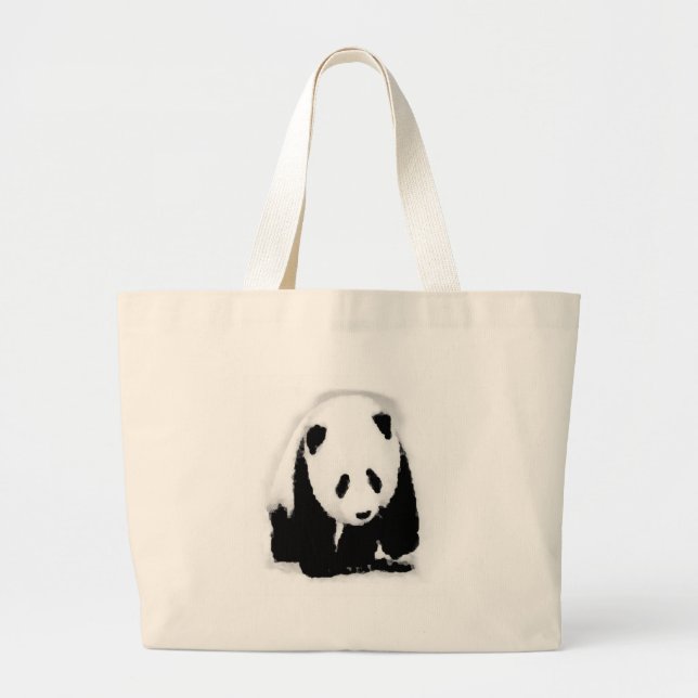 Bolsa Tote Grande Pop Art Baby Panda (Frente)