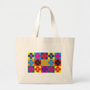 Bolsa Tote Grande Pop art da medicina
