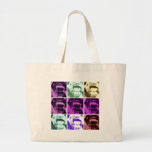 Bolsa Tote Grande Pop Art Gorilla Faces