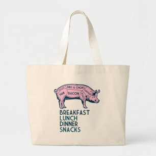 Bolsa Tote Grande Porco, é toda bom!