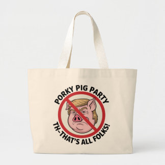 Bolsa Tote Grande Porky Pig Party: Game Over for One-Party Rule