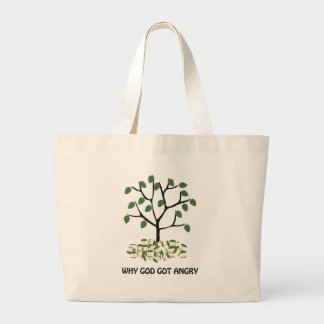 Bolsa Tote Grande Porque o deus obteve irritado