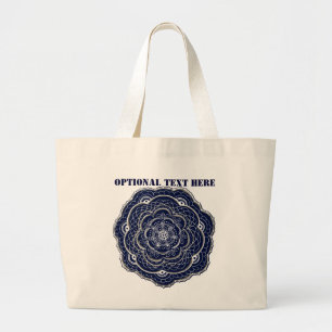 Bolsa Tote Grande Porta Doente Cruzada Azul