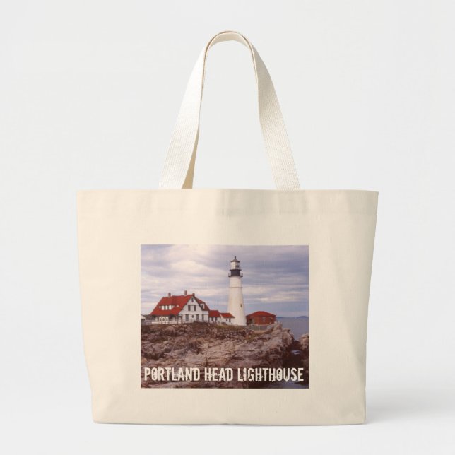 Bolsa Tote Grande Portland Head Maine (Frente)
