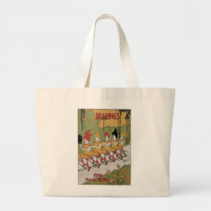 Bolsa Tote Grande Poster da bicicleta dos rolamentos