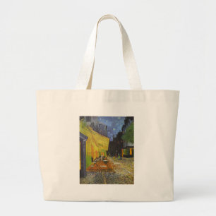 Bolsa Tote Grande Posto Impressionista Van Gogh Cafe Terrace