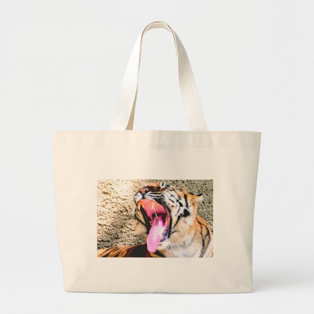 Bolsa Tote Grande Potência do Tigre_ (Frente)