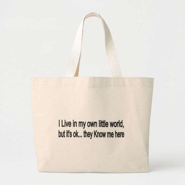 Bolsa Tote Grande Pouco mundo (Frente)