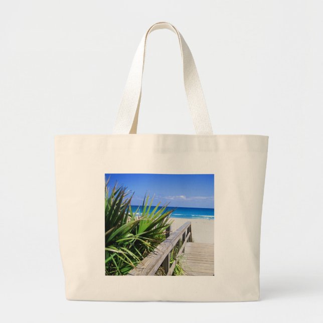 Bolsa Tote Grande Praia Florida de Juno (Frente)