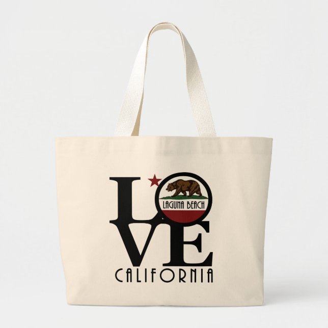 Bolsa Tote Grande Praia LOVE Laguna (Frente)