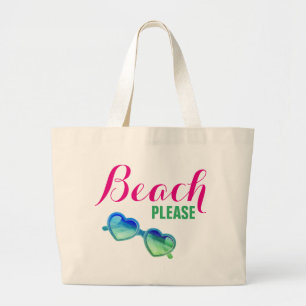 Bolsa Tote Grande Praia, por favor!