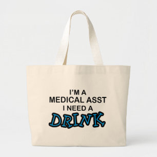 Bolsa Tote Grande Precise uma bebida - Asst médico