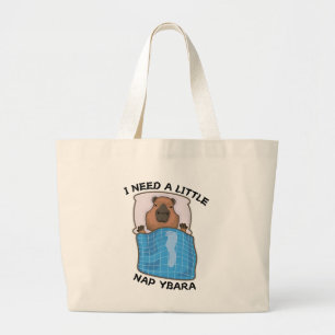 Bolsa Tote Grande Preciso De Um Pouco De Napybara Dormindo Capybara