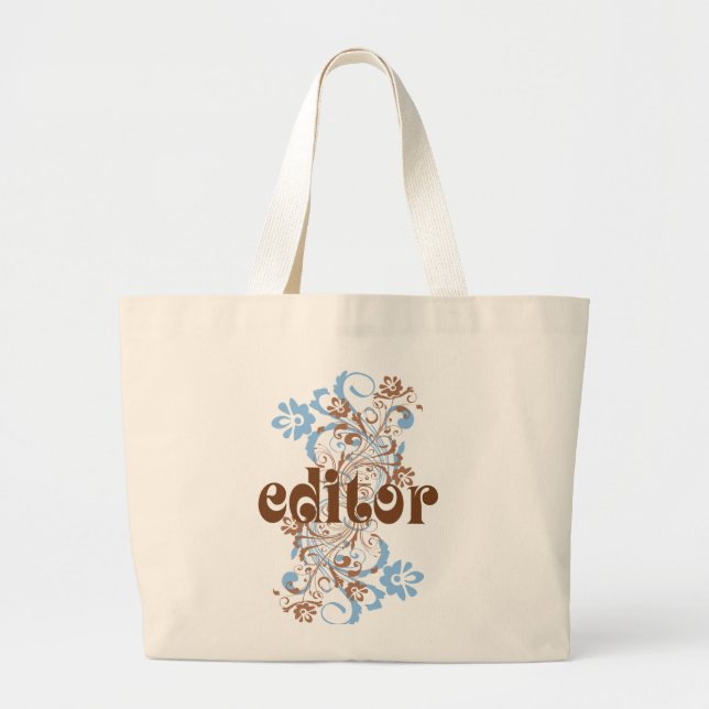Bolsa Tote Grande Presente bonito do editor (Frente)