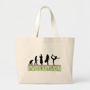 Bolsa Tote Grande Presente da ioga da evolução