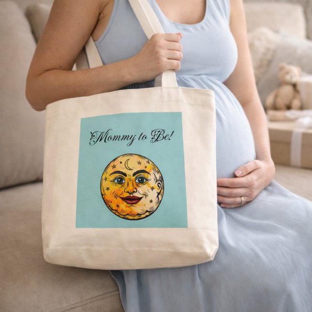 Bolsa Tote Grande Presente de Chá de Bebê para Mamãe com Design de L (Criador carregado)