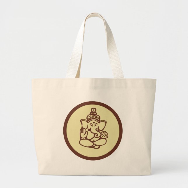Bolsa Tote Grande Presente de Ganesha (Frente)