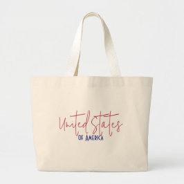 Bolsa Tote Grande Presente de Lembrança de Viagem dos Estados Unidos