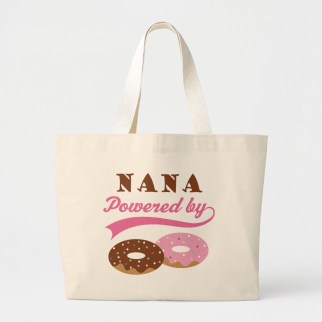 Bolsa Tote Grande Presente de Nana (rosquinhas) (Frente)