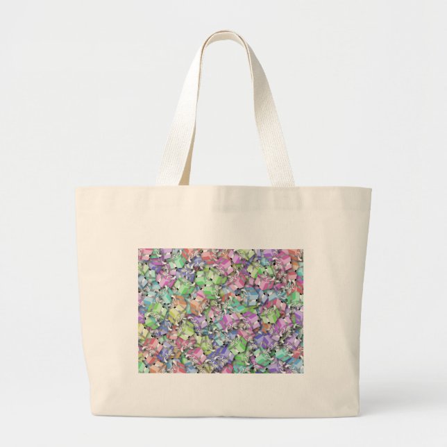 Bolsa Tote Grande presente de natal pastel (Frente)